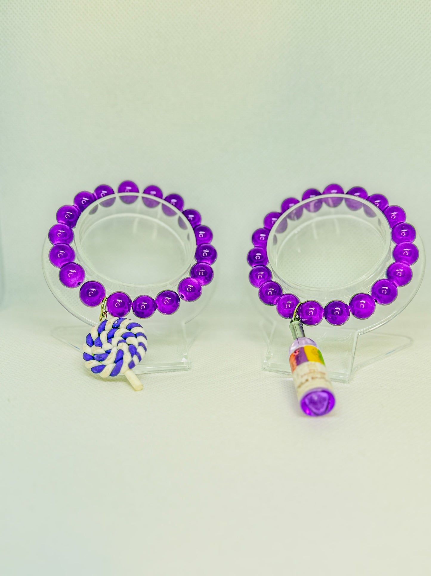 Purple Hibiscus Bracelet