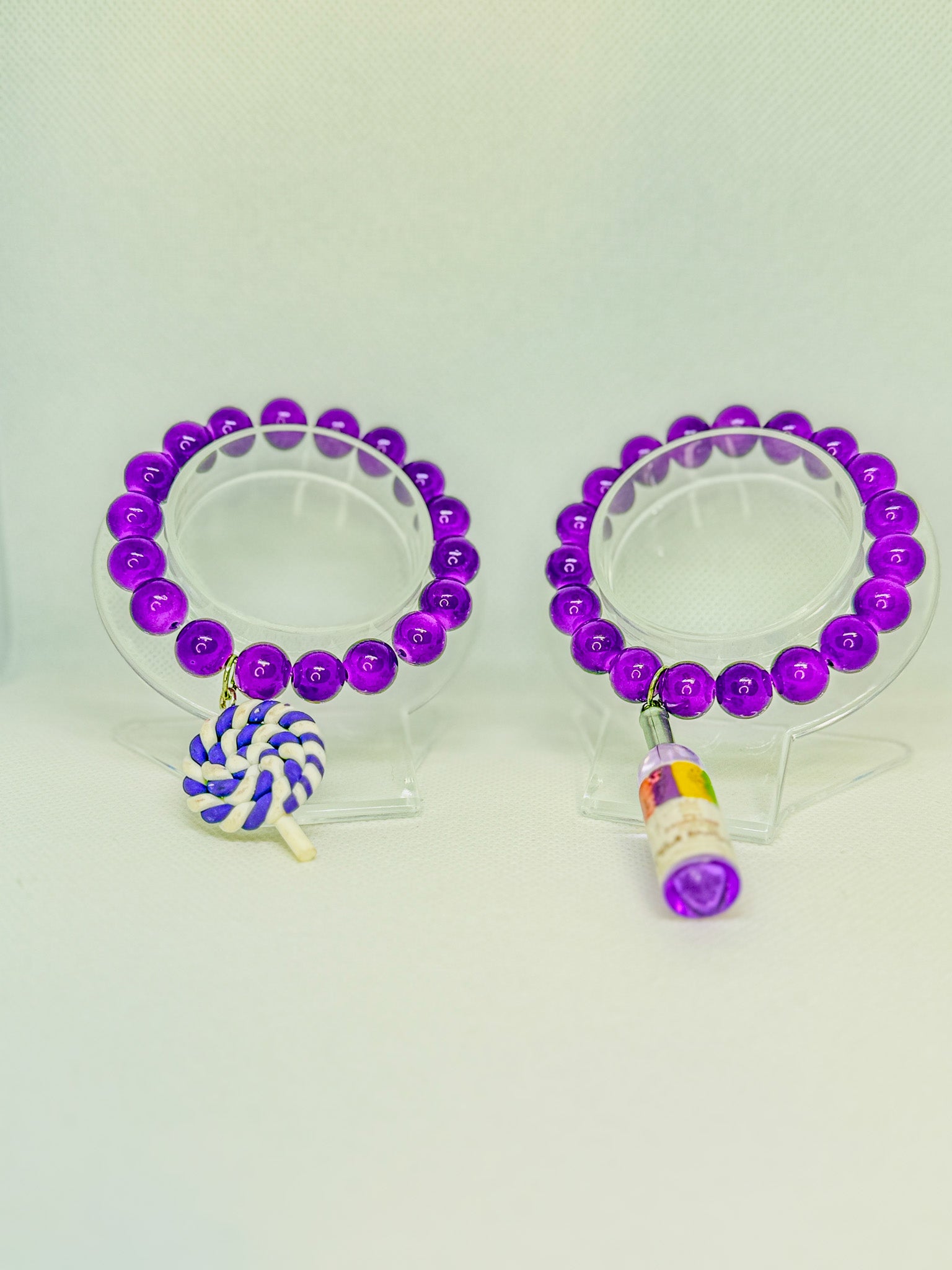 Purple Hibiscus Bracelet