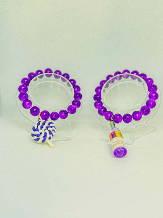 Purple Hibiscus Bracelet